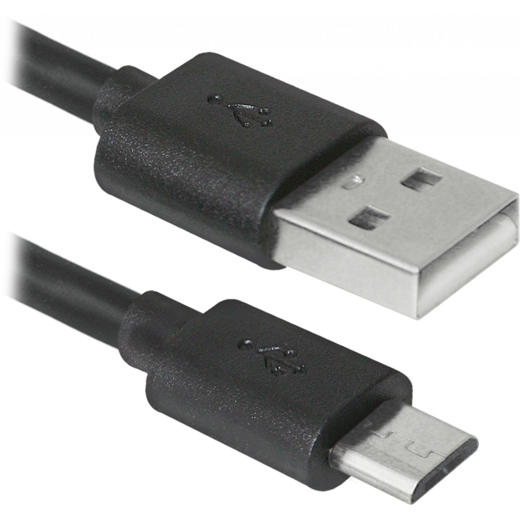Дата кабель USB08-03BH USB - Micro USB, black, 1m Defender (87476)