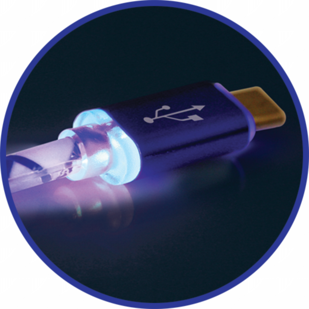 Дата кабель USB08-03LT USB - Micro USB, BlueLED backlight, 1m Defender (87555) - 3 Дата кабель USB08-03LT USB - Micro USB, BlueLED backlight, 1m Defender (87555) - 3