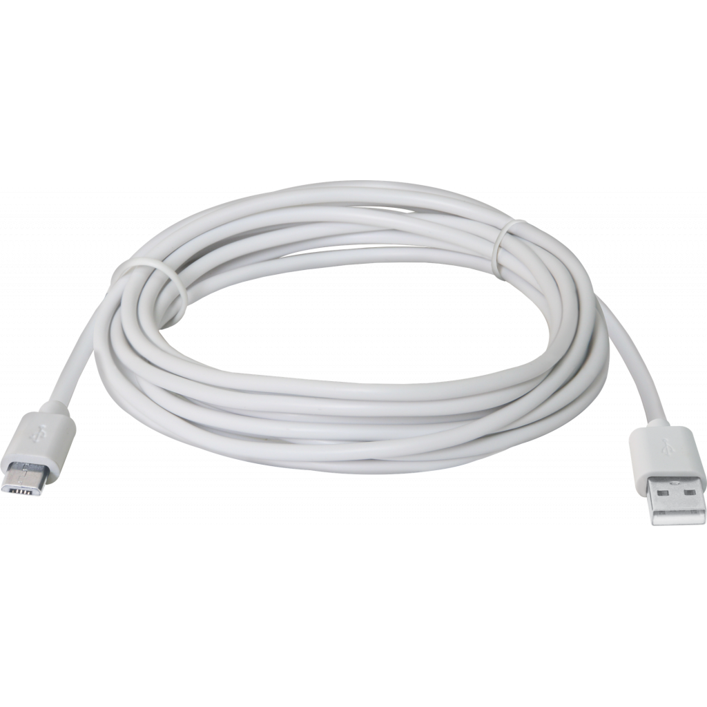 Дата кабель USB08-10BH USB - Micro USB, white, 3m Defender (87468) - 1 Дата кабель USB08-10BH USB - Micro USB, white, 3m Defender (87468) - 1