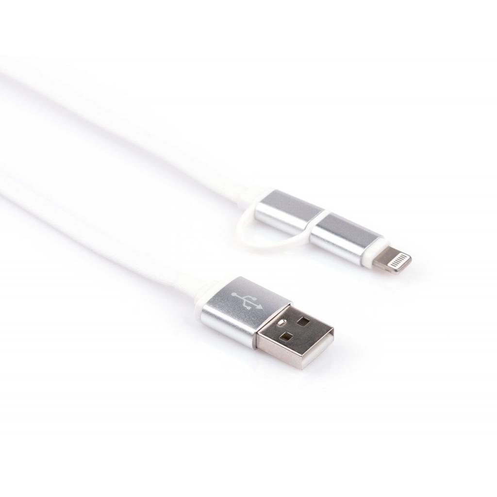 Дата кабель USB 2.0 AM to Micro 5P&Lightning 1.0m Vinga (USBAMMICRO&Lightning-1.0) - 1 Дата кабель USB 2.0 AM to Micro 5P&Lightning 1.0m Vinga (USBAMMICRO&Lightning-1.0) - 1