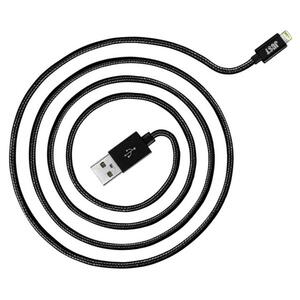 Дата кабель USB 2.0 AM to Lightning 1.2m Black Just (LGTNG-CPR12-BLCK)