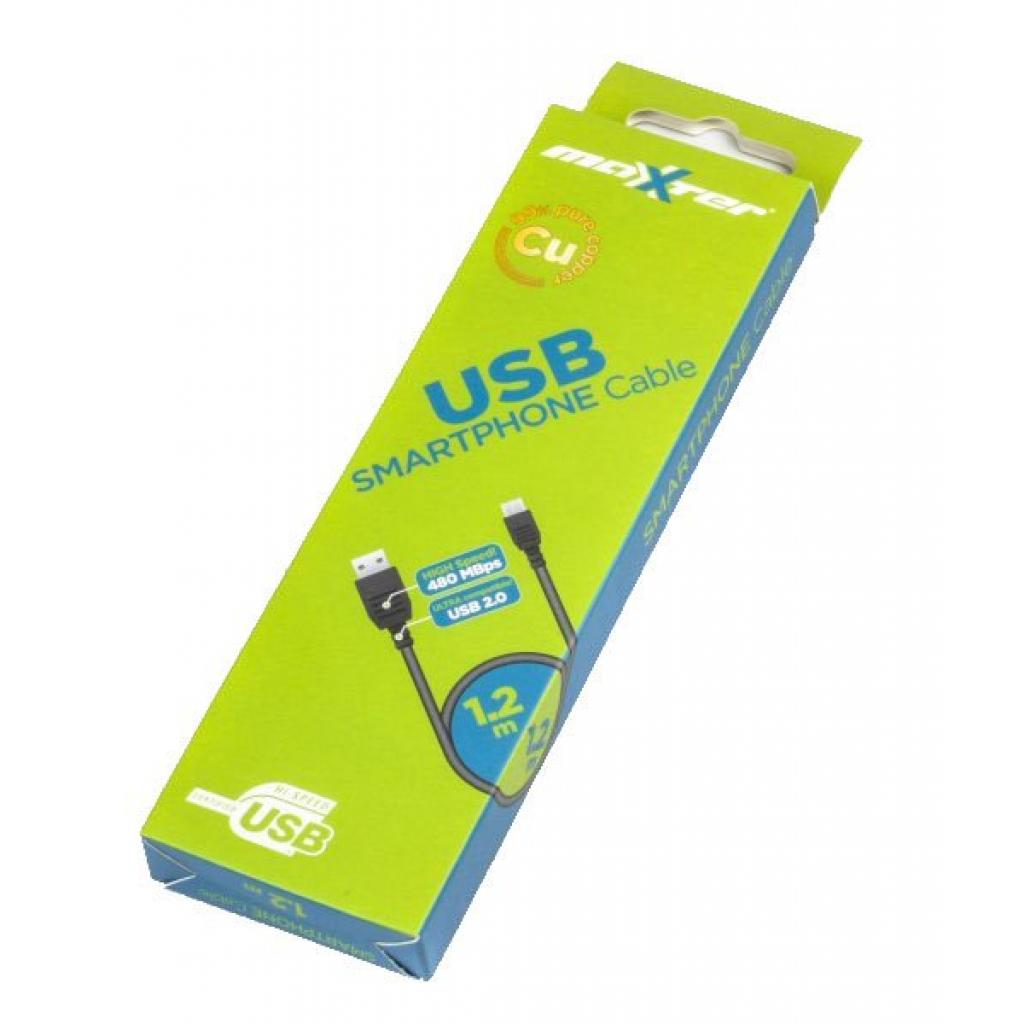 Дата кабель USB 2.0 AM to Micro 5P 1.2m Maxxter (UB-AMM-1.2M) - 1