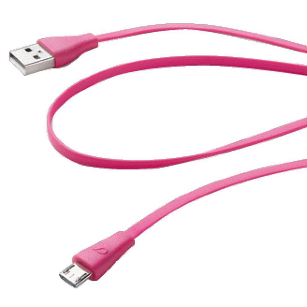 Дата кабель USB 2.0 AM to Micro 5P 1.0m pink Cellularline (USBDATACMICROUSBP) Дата кабель USB 2.0 AM to Micro 5P 1.0m pink Cellularline (USBDATACMICROUSBP)