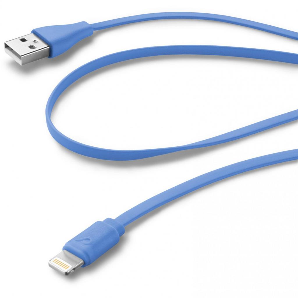 Дата кабель USB 2.0 AM to Lightning 1.0m blue Cellularline (USBDATACFLMFIIPH5B) - 1 Дата кабель USB 2.0 AM to Lightning 1.0m blue Cellularline (USBDATACFLMFIIPH5B) - 1