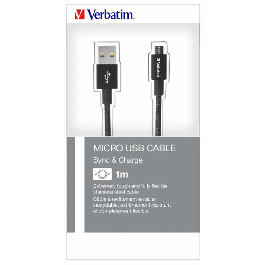 Дата кабель USB 2.0 AM to Micro 5P 1.0m black Verbatim (48863) - 6 Дата кабель USB 2.0 AM to Micro 5P 1.0m black Verbatim (48863) - 6