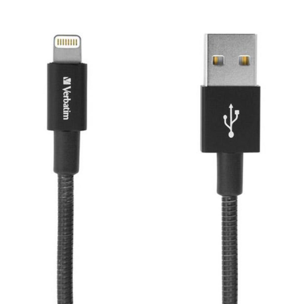 Дата кабель USB 2.0 AM to Lightning 1.0m black Verbatim (48858) - 1 Дата кабель USB 2.0 AM to Lightning 1.0m black Verbatim (48858) - 1