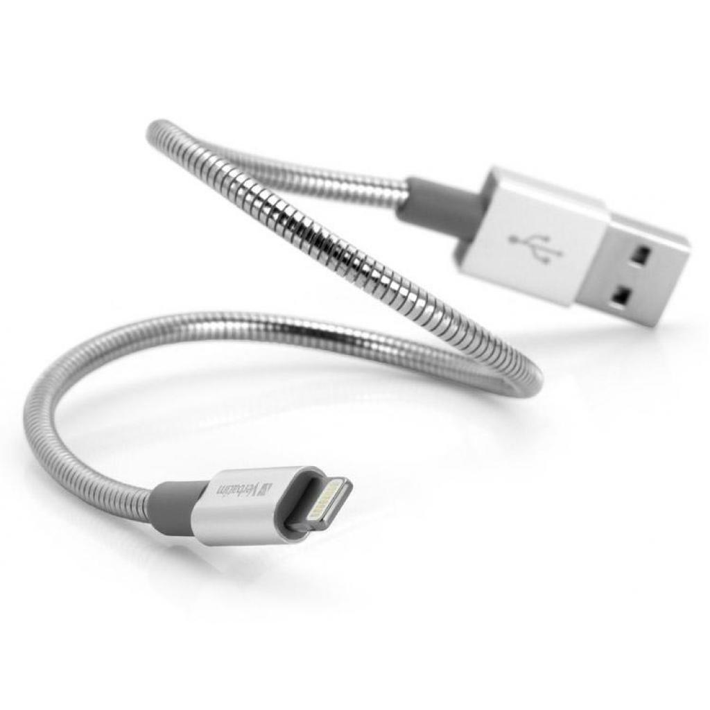 Дата кабель USB 2.0 AM to Lightning 1.0m silver Verbatim (48859) - 2