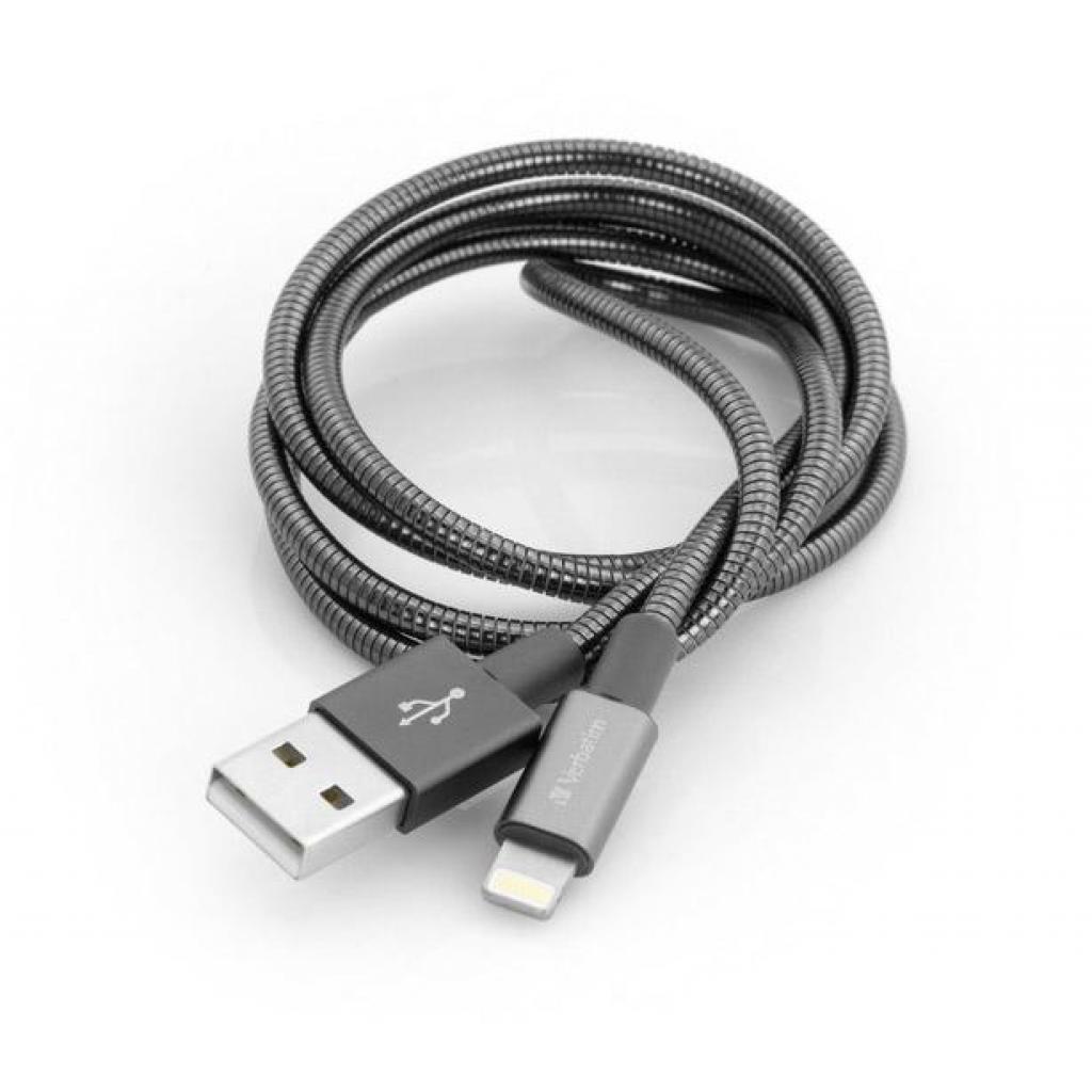Дата кабель USB 2.0 AM to Lightning 1.0m grey Verbatim (48860) - 2