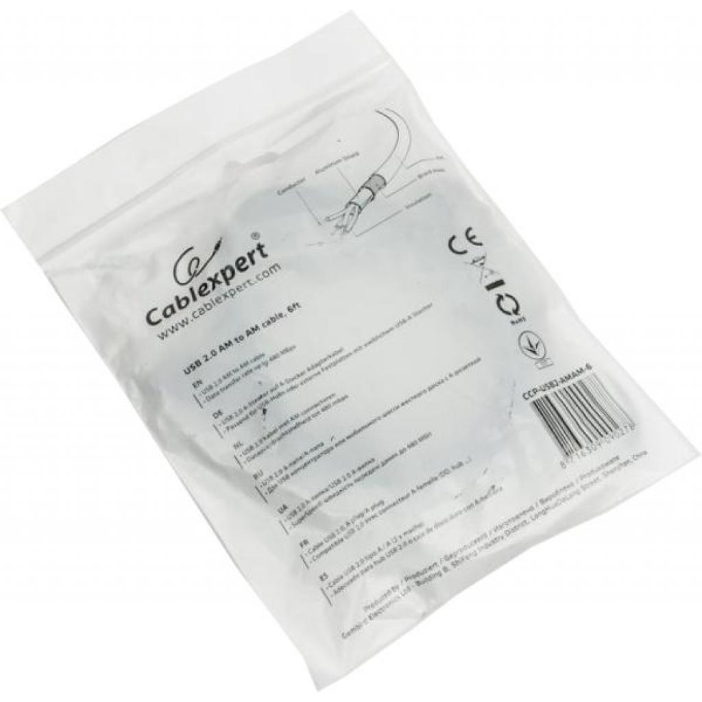Дата кабель USB 2.0 AM to AM 1.8m Cablexpert (CCP-USB2-AMAM-6) - 2 Дата кабель USB 2.0 AM to AM 1.8m Cablexpert (CCP-USB2-AMAM-6) - 2