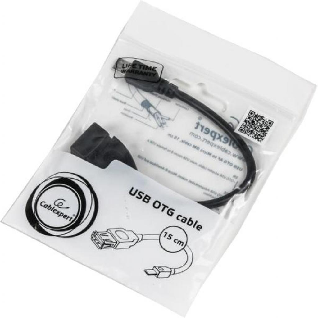 Дата кабель OTG USB 2.0 AF to Micro 5P 0.15m Cablexpert (A-OTG-AFBM-03) - 1 Дата кабель OTG USB 2.0 AF to Micro 5P 0.15m Cablexpert (A-OTG-AFBM-03) - 1