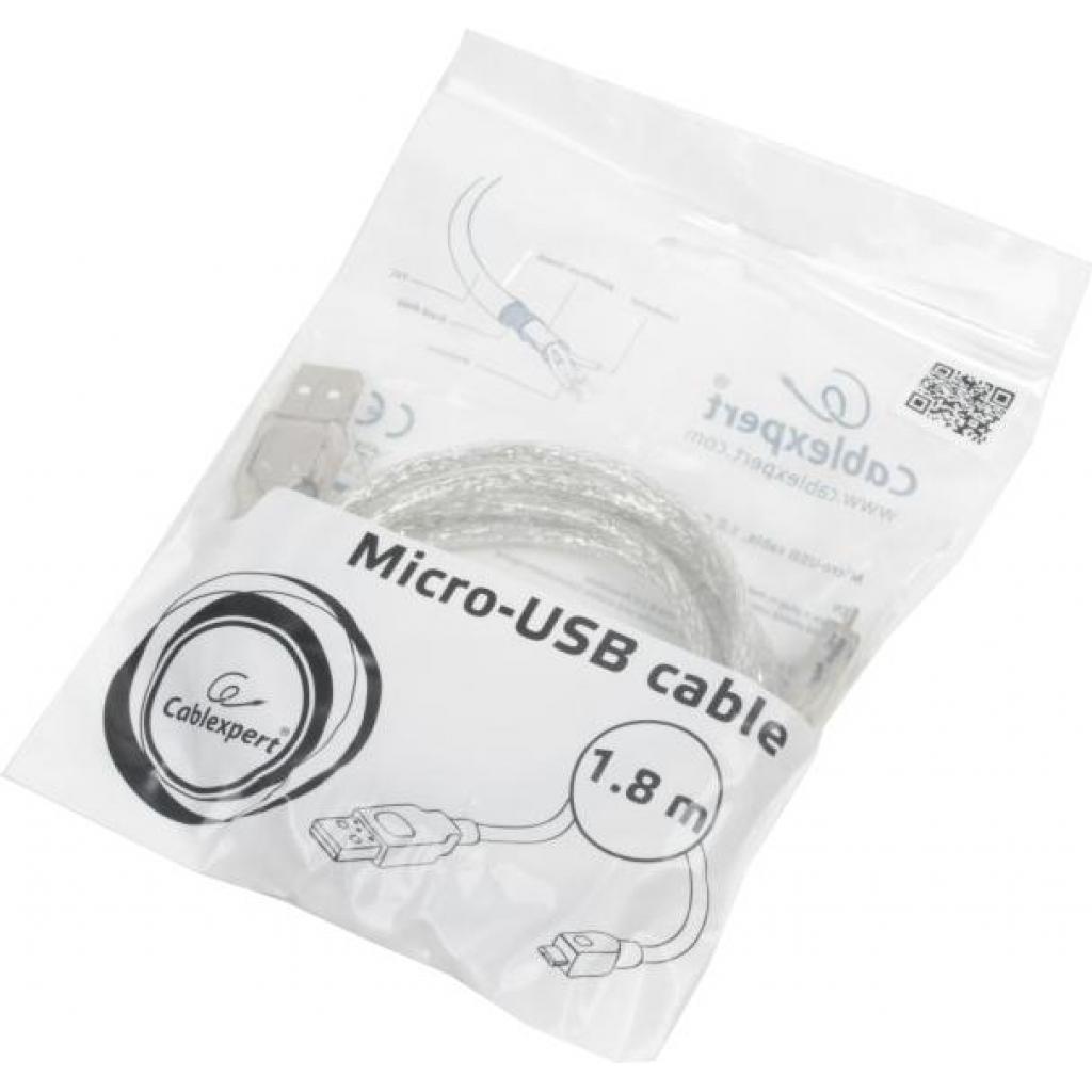 Дата кабель USB 2.0 AM to Micro 5P 1.8m Cablexpert (CCP-mUSB2-AMBM-6-TR) - 1