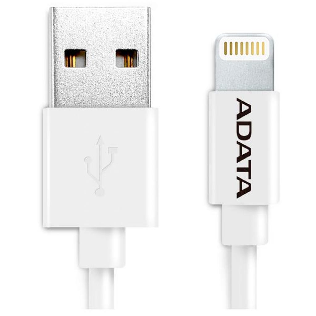 Дата кабель USB 2.0 AM to Lightning 1.0m MFI White ADATA (AMFIPL-100CM-CWH) - 1 Дата кабель USB 2.0 AM to Lightning 1.0m MFI White ADATA (AMFIPL-100CM-CWH) - 1