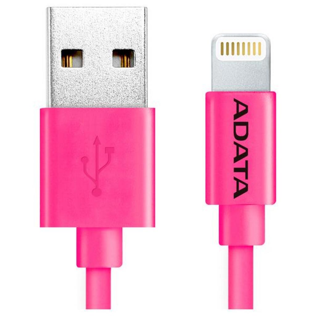 Дата кабель USB 2.0 AM to Lightning 1.0m MFI Pink ADATA (AMFIPL-100CM-CPK) - 1 Дата кабель USB 2.0 AM to Lightning 1.0m MFI Pink ADATA (AMFIPL-100CM-CPK) - 1