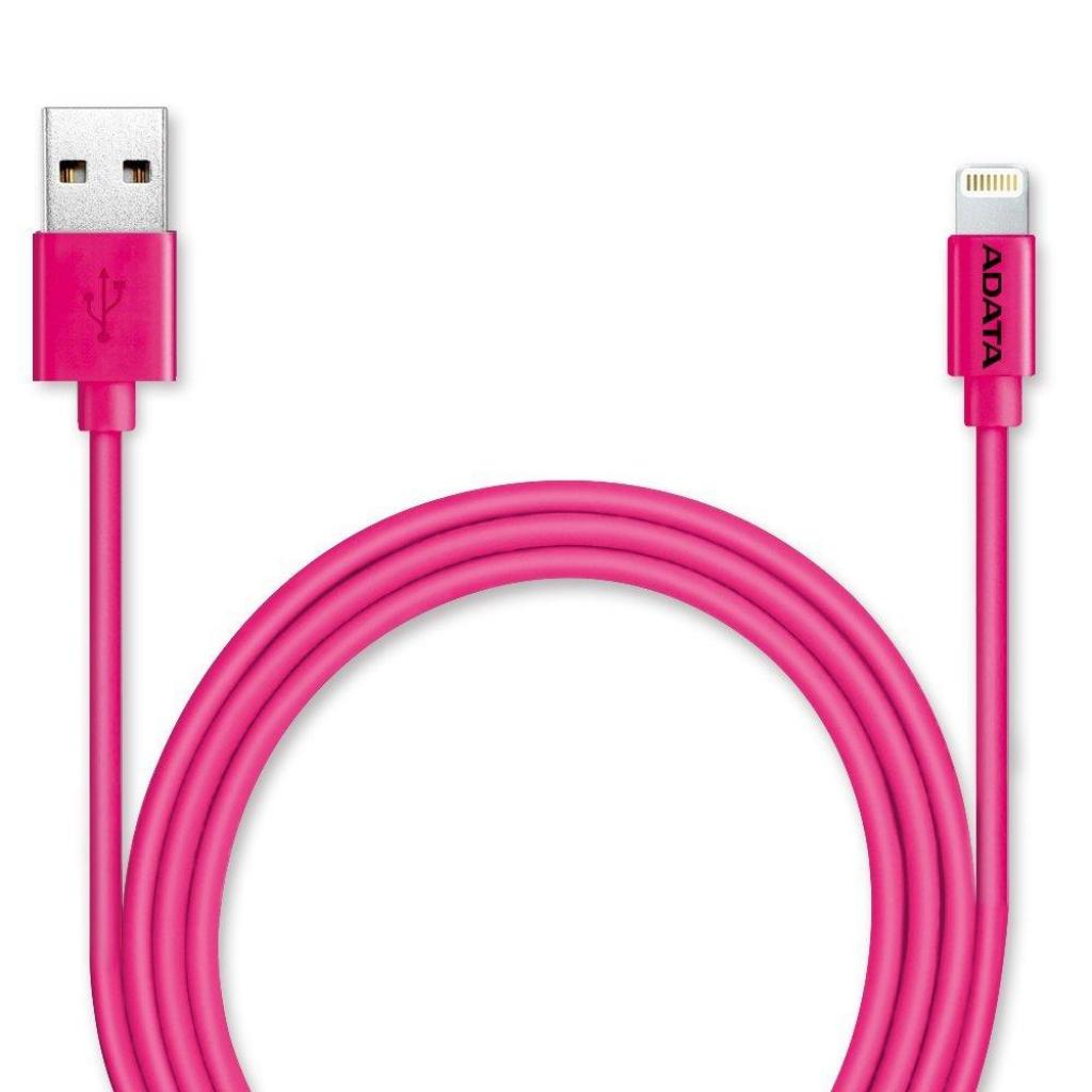 Дата кабель USB 2.0 AM to Lightning 1.0m MFI Pink ADATA (AMFIPL-100CM-CPK) Дата кабель USB 2.0 AM to Lightning 1.0m MFI Pink ADATA (AMFIPL-100CM-CPK)