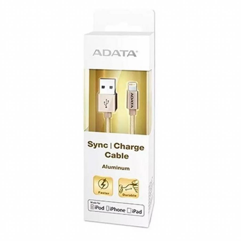 Дата кабель USB 2.0 AM to Lightning 1.0m MFI Golden ADATA (AMFIAL-100CMK-CGD) - 2 Дата кабель USB 2.0 AM to Lightning 1.0m MFI Golden ADATA (AMFIAL-100CMK-CGD) - 2