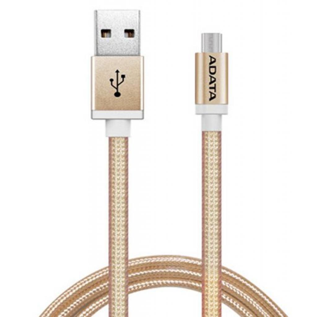 Дата кабель USB 2.0 AM to Micro 5P 1.0m Golden ADATA (AMUCAL-100CMK-CGD) Дата кабель USB 2.0 AM to Micro 5P 1.0m Golden ADATA (AMUCAL-100CMK-CGD)