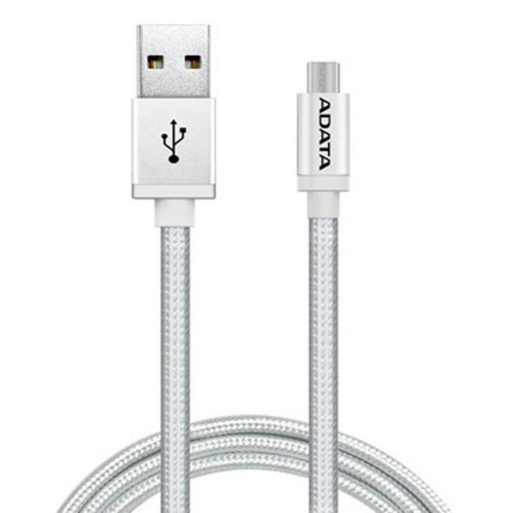 Дата кабель USB 2.0 AM to Micro 5P 1.0m Silver ADATA (AMUCAL-100CMK-CSV) Дата кабель USB 2.0 AM to Micro 5P 1.0m Silver ADATA (AMUCAL-100CMK-CSV)