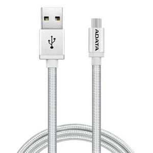Дата кабель USB 2.0 AM to Micro 5P 1.0m Silver ADATA (AMUCAL-100CMK-CSV)