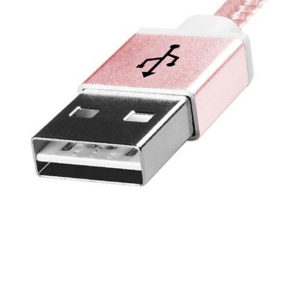 Дата кабель USB 2.0 AM to Micro 5P 1.0m Rose Golden ADATA (AMUCAL-100CMK-CRG) - 2 Дата кабель USB 2.0 AM to Micro 5P 1.0m Rose Golden ADATA (AMUCAL-100CMK-CRG) - 2