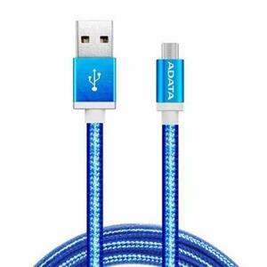 Дата кабель USB 2.0 AM to Micro 5P 1.0m Blue ADATA (AMUCAL-100CMK-CBL)