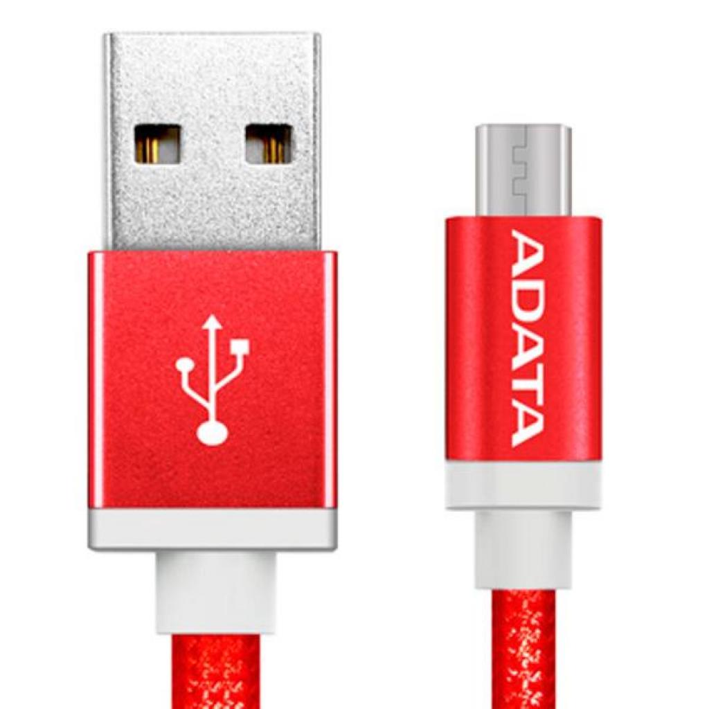 Дата кабель USB 2.0 AM to Micro 5P 1.0m Red ADATA (AMUCAL-100CMK-CRD) - 1 Дата кабель USB 2.0 AM to Micro 5P 1.0m Red ADATA (AMUCAL-100CMK-CRD) - 1