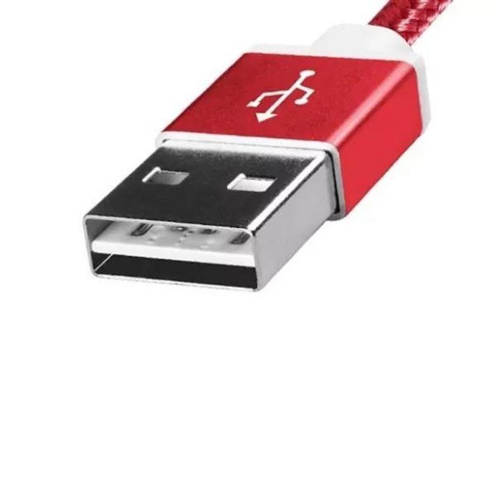 Дата кабель USB 2.0 AM to Micro 5P 1.0m Red ADATA (AMUCAL-100CMK-CRD) - 2 Дата кабель USB 2.0 AM to Micro 5P 1.0m Red ADATA (AMUCAL-100CMK-CRD) - 2