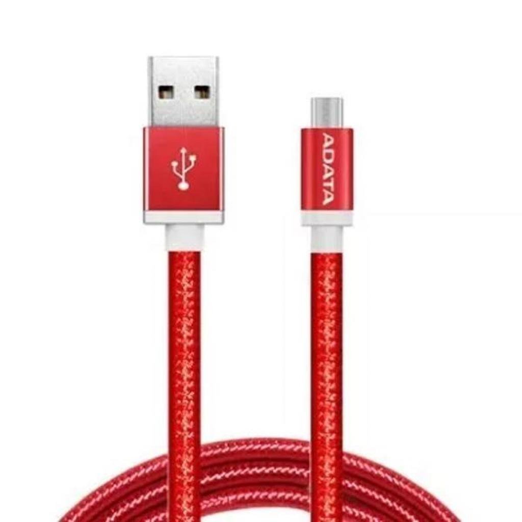Дата кабель USB 2.0 AM to Micro 5P 1.0m Red ADATA (AMUCAL-100CMK-CRD)