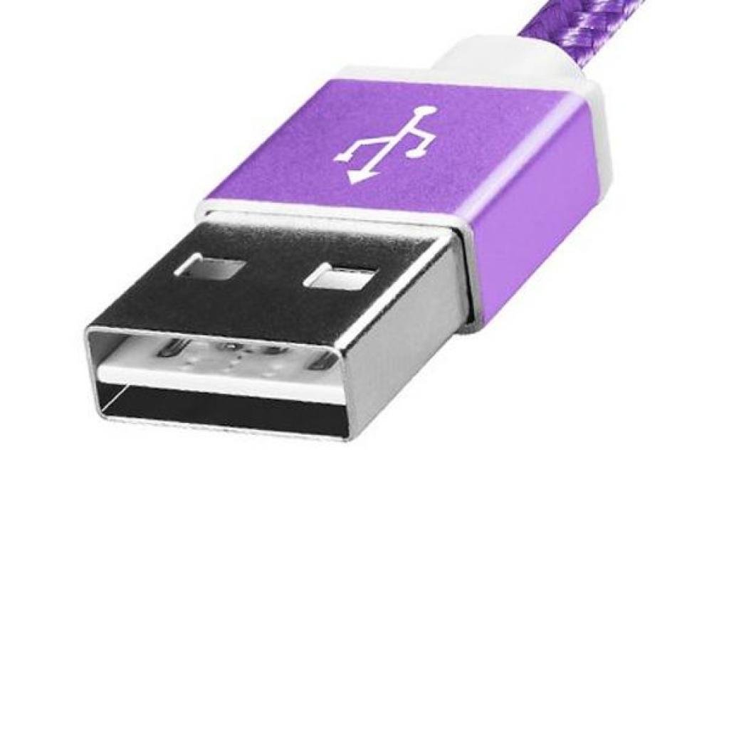 Дата кабель USB 2.0 AM to Micro 5P 1.0m Purple ADATA (AMUCAL-100CMK-CPU) - 2 Дата кабель USB 2.0 AM to Micro 5P 1.0m Purple ADATA (AMUCAL-100CMK-CPU) - 2