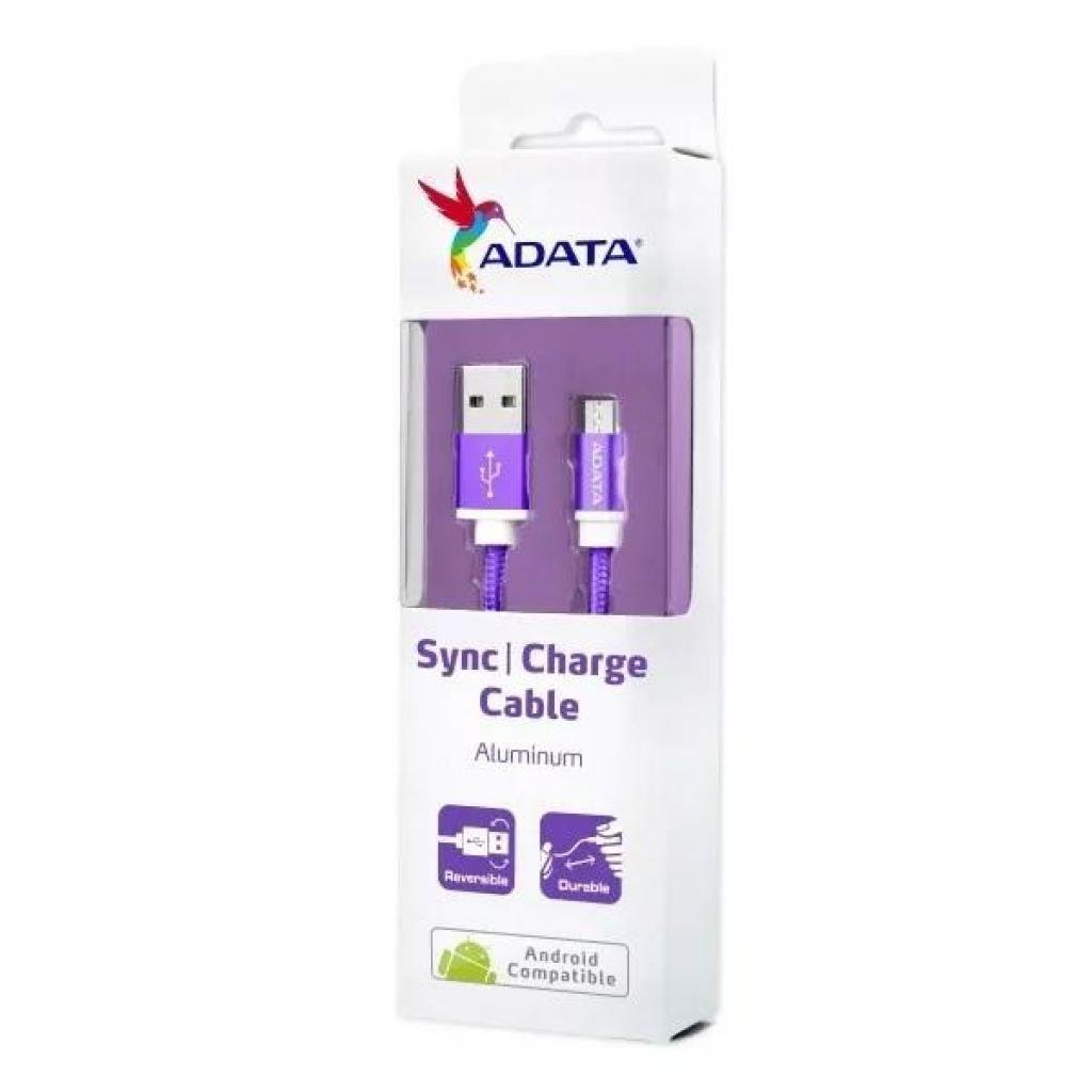 Дата кабель USB 2.0 AM to Micro 5P 1.0m Purple ADATA (AMUCAL-100CMK-CPU) - 3 Дата кабель USB 2.0 AM to Micro 5P 1.0m Purple ADATA (AMUCAL-100CMK-CPU) - 3