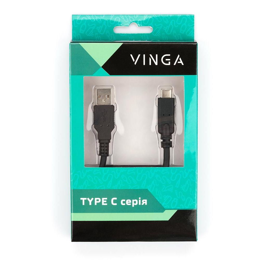 Дата кабель USB 2.0 Type-C to AM 1.0m Vinga (USBAMCM02-1.0) - 2 Дата кабель USB 2.0 Type-C to AM 1.0m Vinga (USBAMCM02-1.0) - 2