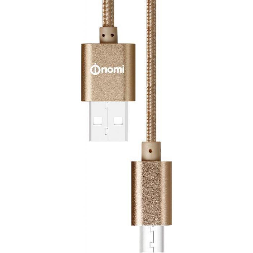 Дата кабель USB 2.0 AM to Micro 5P 1.0m DCM Gold Nomi (128669)