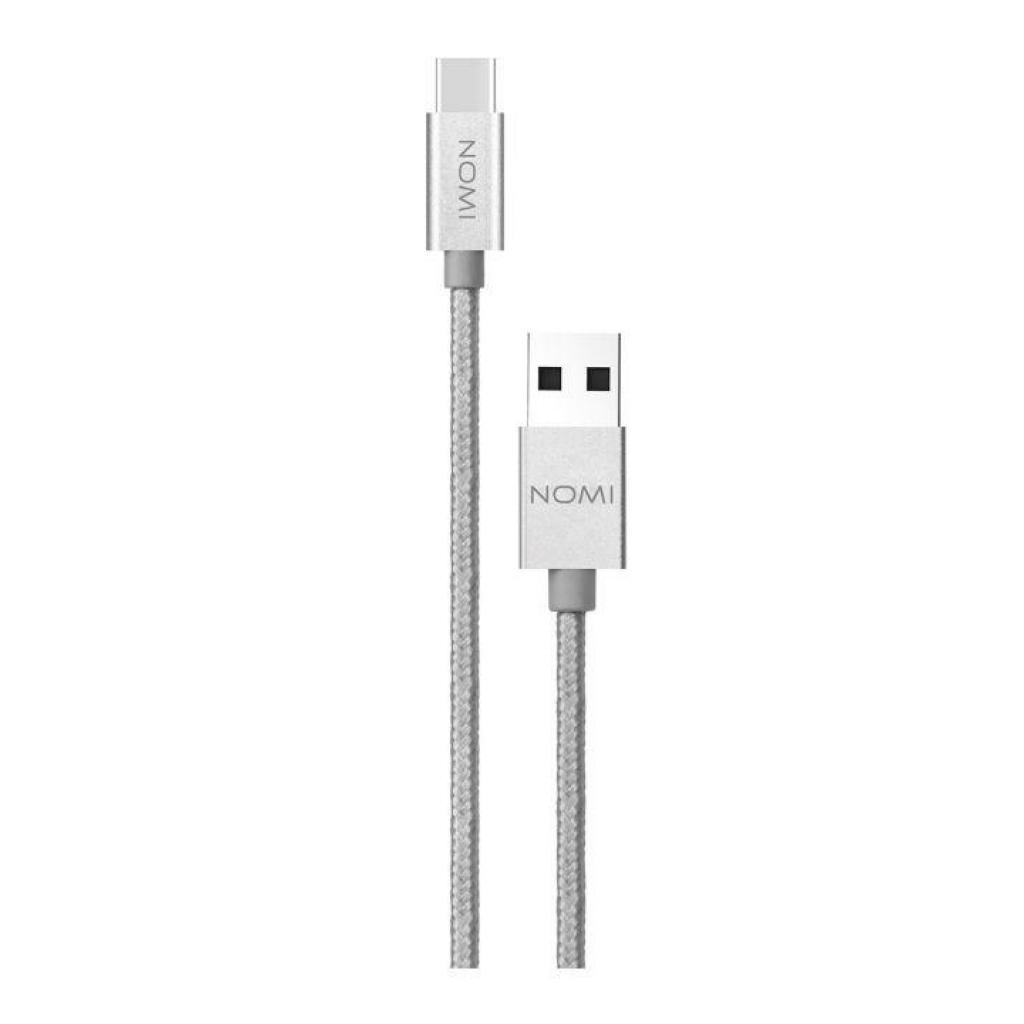 Дата кабель USB 2.0 AM to Type-C 3.0m DCM Silver Nomi (316194)
