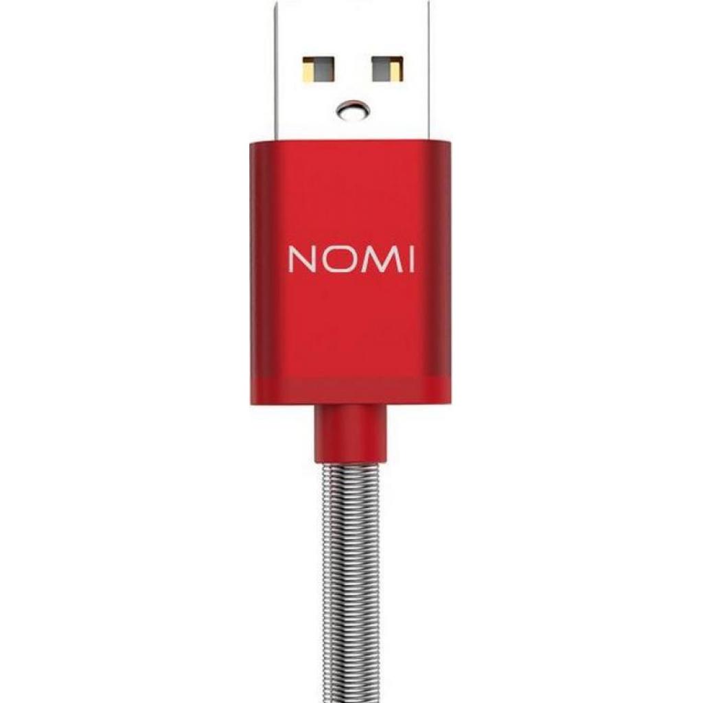 Дата кабель USB 2.0 AM to Micro 5P 1.0m DCMQ Red Nomi (316211) - 1