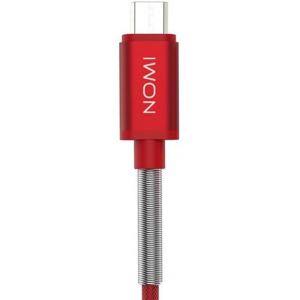 Дата кабель USB 2.0 AM to Micro 5P 1.0m DCMQ Red Nomi (316211) - 2