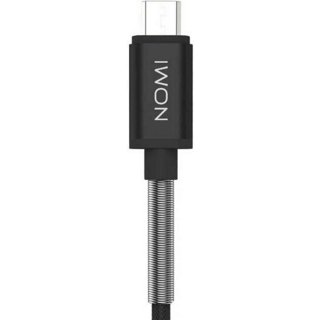 Дата кабель USB 2.0 AM to Micro 5P 1.0m DCMQ Black Nomi (316210) - 2