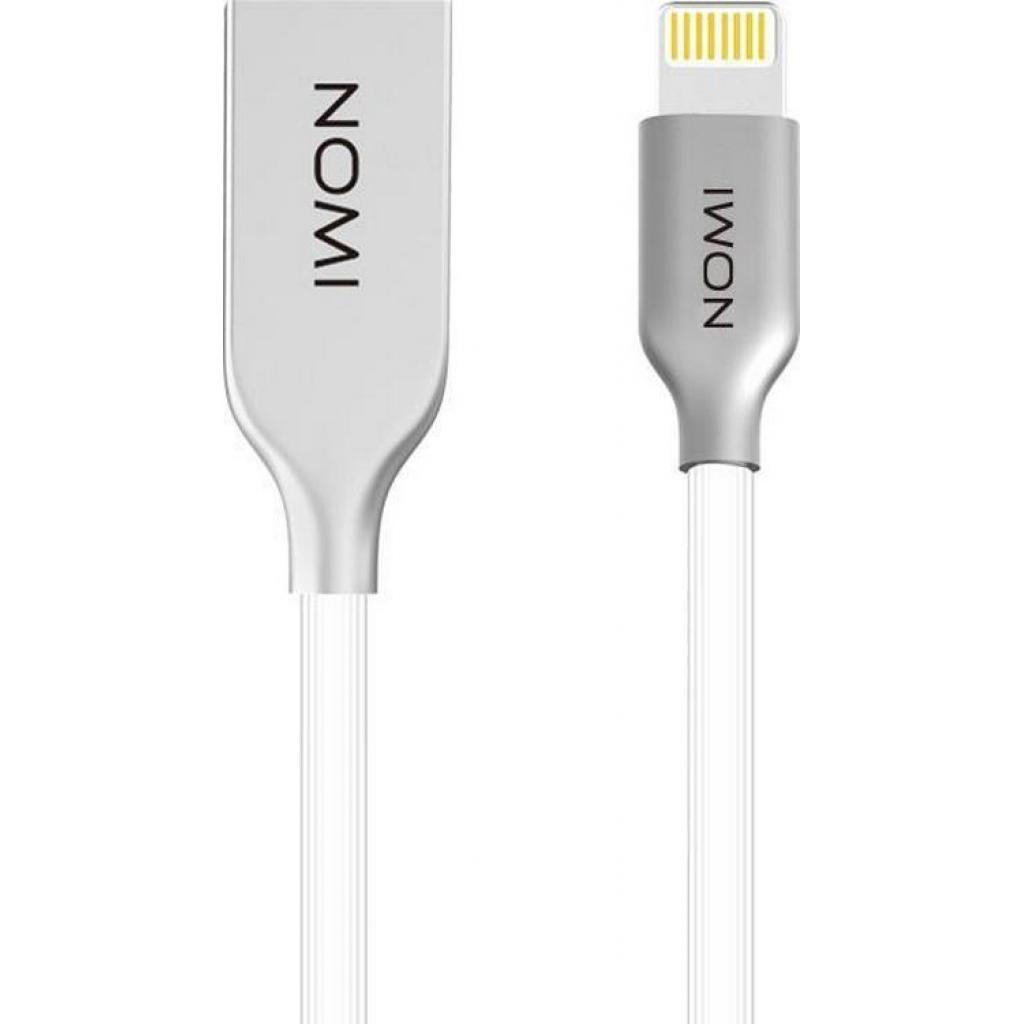 Дата кабель USB 2.0 AM to Lightning 1.0m DCMR 10i White Nomi (260728)