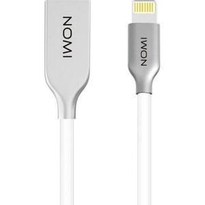 Дата кабель USB 2.0 AM to Lightning 1.0m DCMR 10i White Nomi (260728)