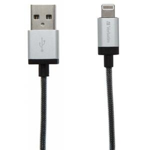 Дата кабель USB 2.0 AM to Lightning 0.3m silver Verbatim (48854)