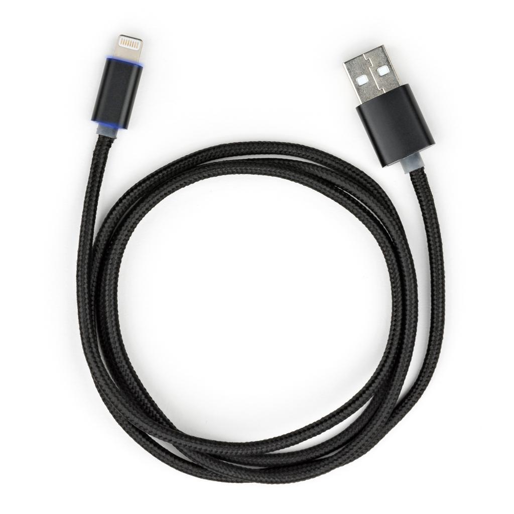 Дата кабель USB 2.0 AM to Lightning 1m LED black Vinga (VCPDCLLED1BK) - 2 Дата кабель USB 2.0 AM to Lightning 1m LED black Vinga (VCPDCLLED1BK) - 2