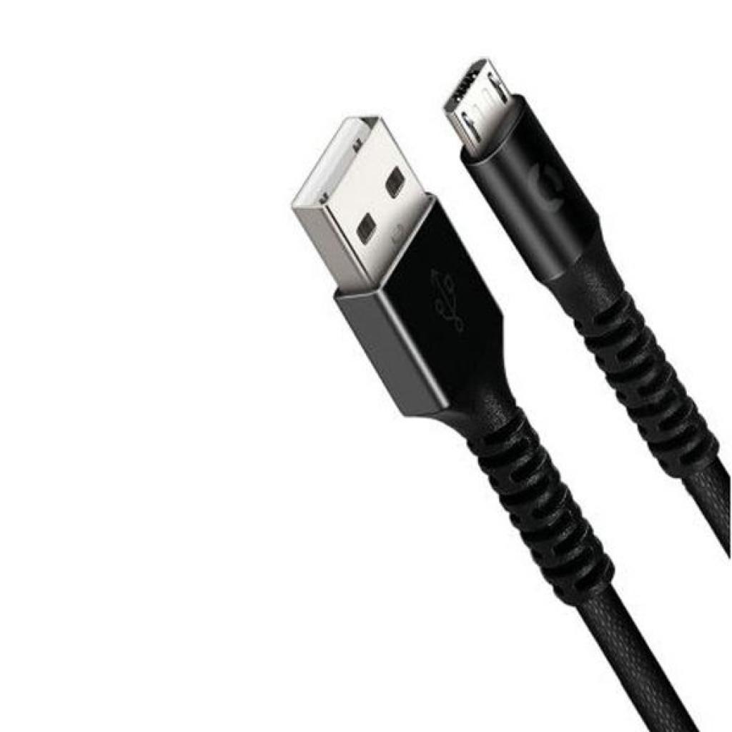 Дата кабель USB 2.0 AM to Micro 5P 1.0m Ares Black Cord (CDAR-M1-2B)