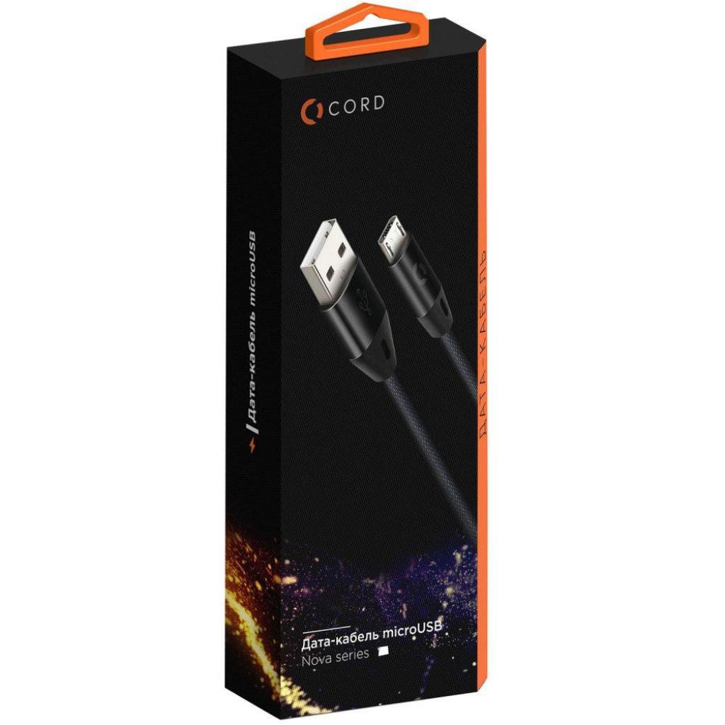 Дата кабель USB 2.0 AM to Micro 5P 1.0m Nova White Cord (CDN-M1-1W)