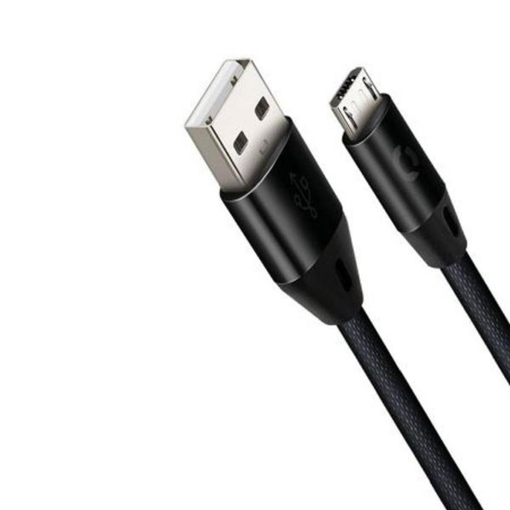 Дата кабель USB 2.0 AM to Micro 5P 1.0m Nova Black Cord (CDN-M1-2B)