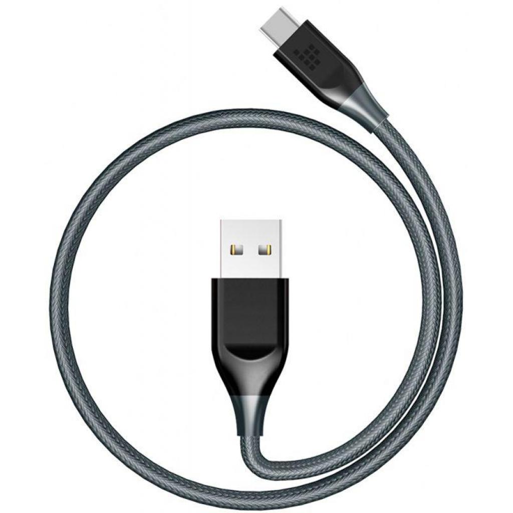 Дата кабель USB 2.0 AM to Type-C 1.0m ATC6 Nylon Grey Tronsmart (235692)