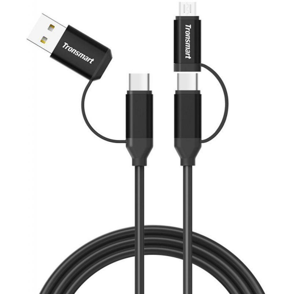 Дата кабель Tronsmart C4N1 4-in-1 USB Type-C Cable 1m Black (250290) - 1