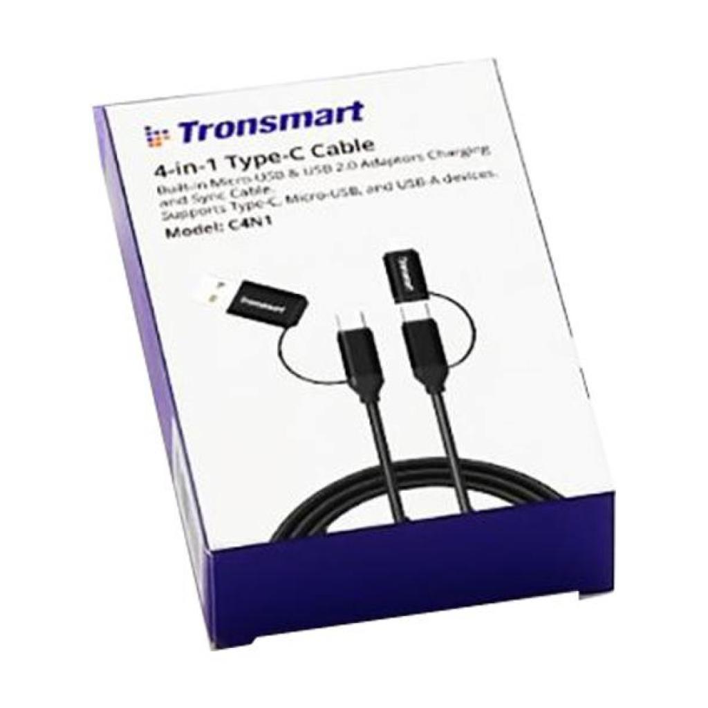 Дата кабель Tronsmart C4N1 4-in-1 USB Type-C Cable 1m Black (250290) - 2