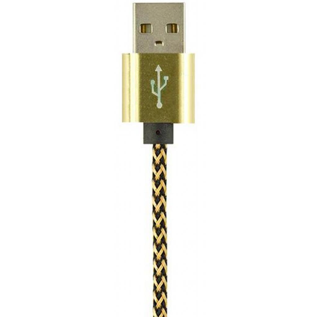 Дата кабель USB 2.0 AM to Lightning Gold Edition Carbon Gold Gelius (45845) - 1