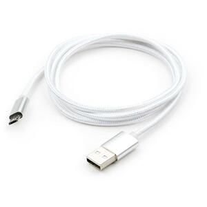 Дата кабель USB 2.0 AM to Micro 5P Metal Spring Series Silver (2A) Gelius (56748)