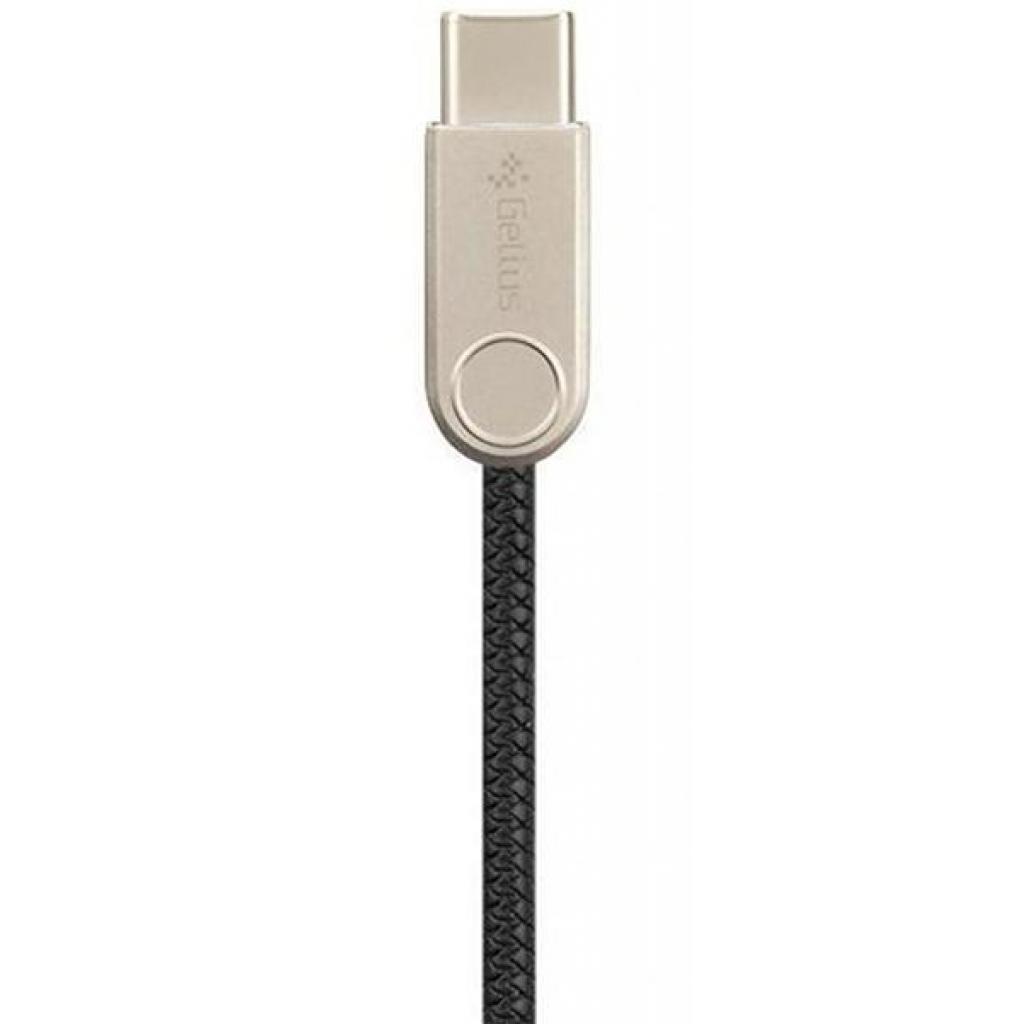Дата кабель USB 2.0 AM to Type-C Pro Nylon Lay Black Gelius (63259) - 1