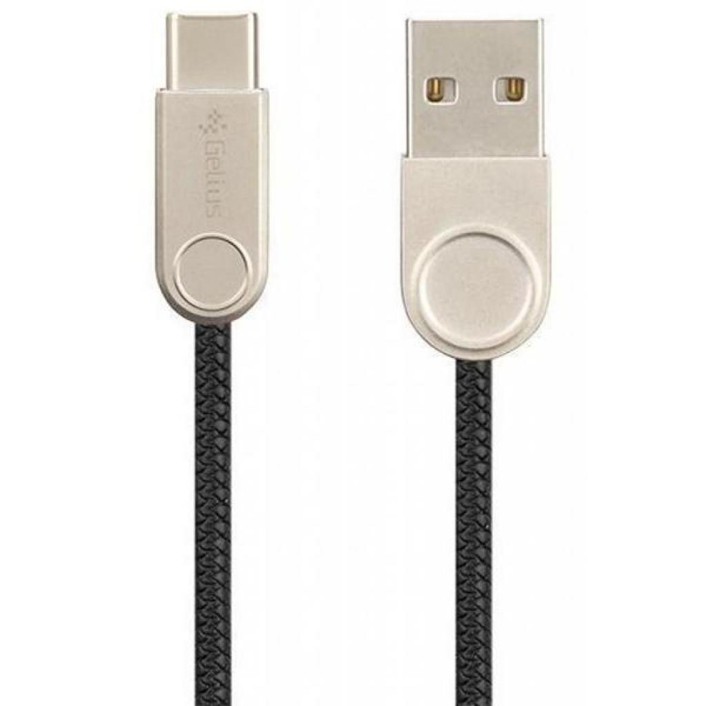Дата кабель USB 2.0 AM to Type-C Pro Nylon Lay Black Gelius (63259)