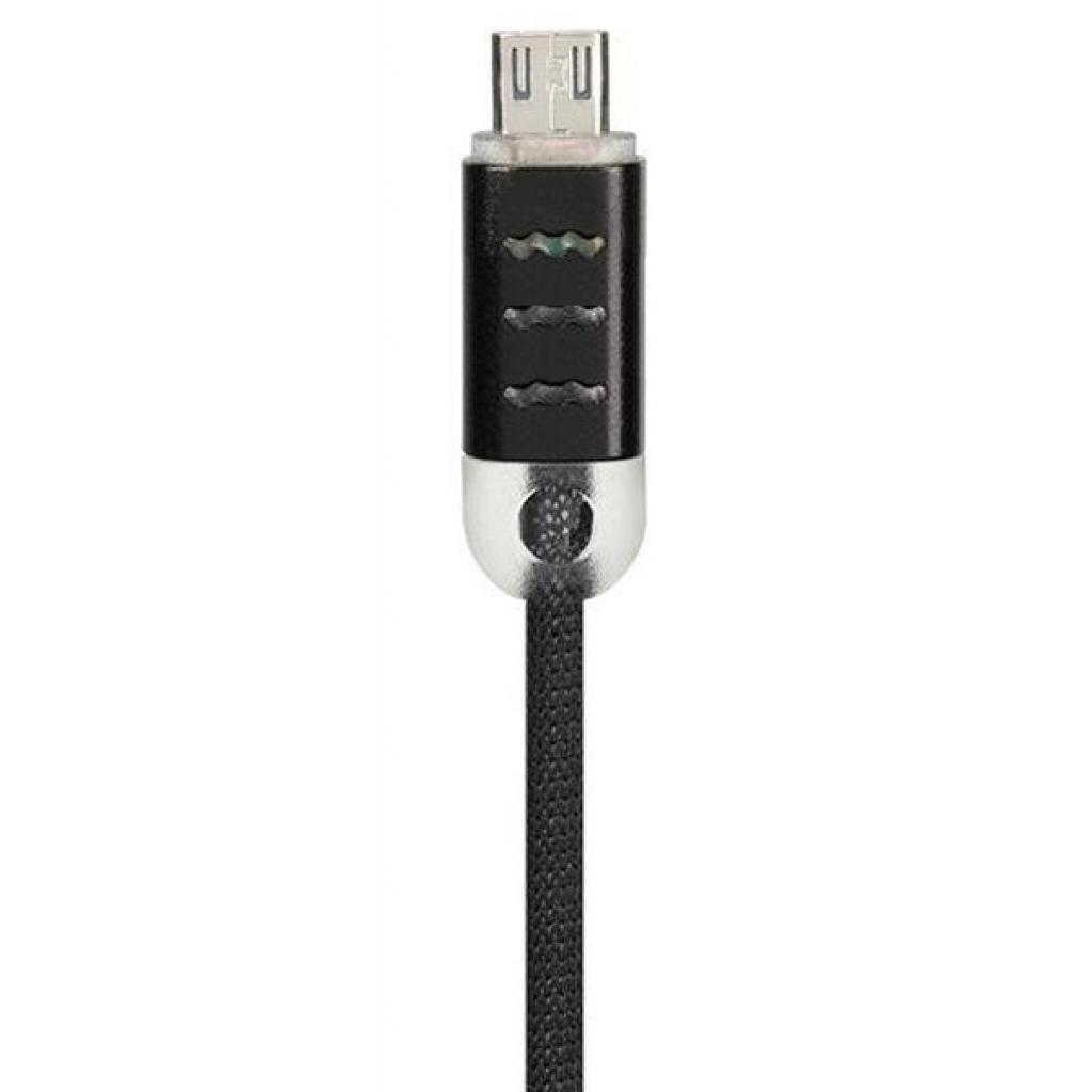 Дата кабель USB 2.0 AM to Micro 5P Pro Wave Light Black Gelius (63260) - 2